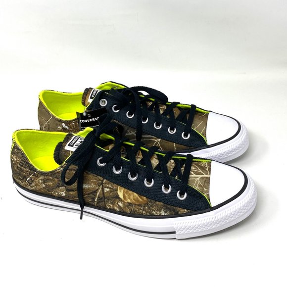Converse Men's Size 12 169683F CTAS OX Brown Tree Camo Print Canvas Low Sneakers - Picture 4 of 11